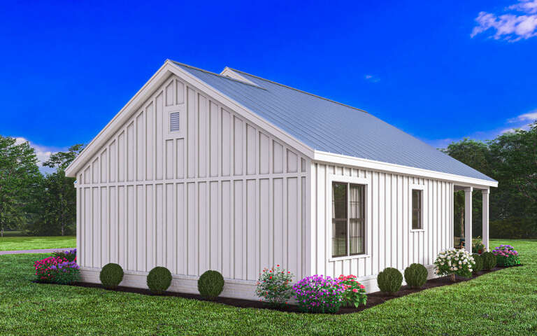 Modern Farmhouse Plan: 1,512 Square Feet, 3 Bedrooms, 2 Bathrooms - 009 ...