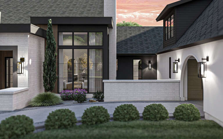 Modern Transitional Plan: 4,714 Square Feet, 5 Bedrooms, 3.5 Bathrooms ...