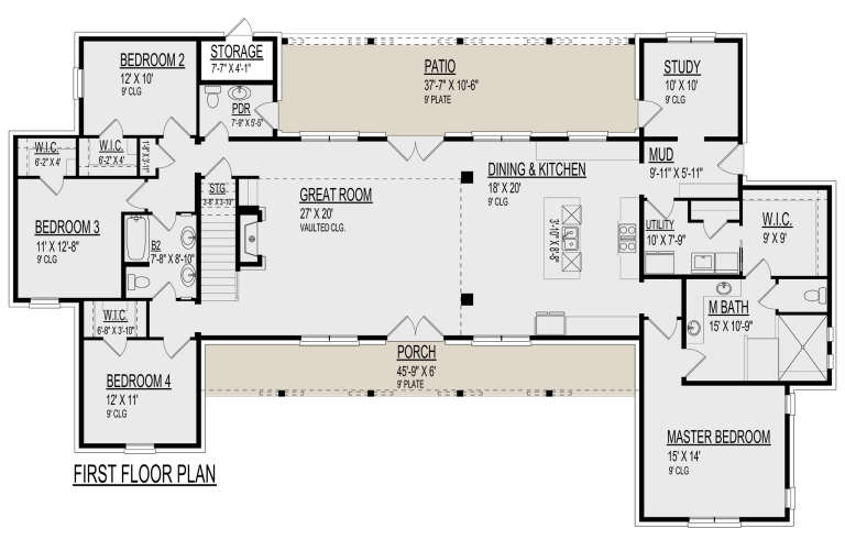House Plan House Plan #30424 Drawing 1