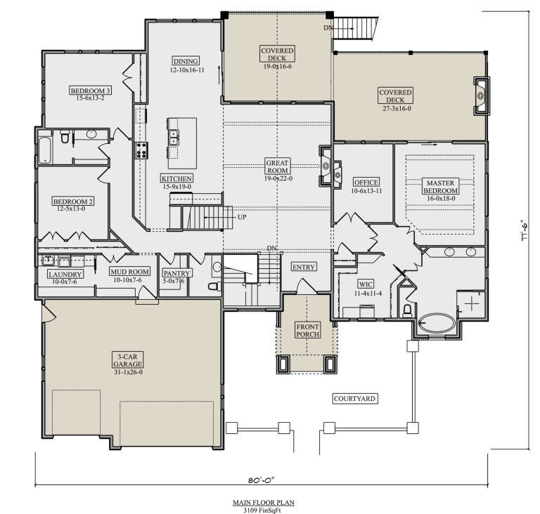 House Plan House Plan #30453 Drawing 1