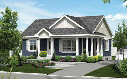 Cottage House Plan #6146-00587 Elevation Photo