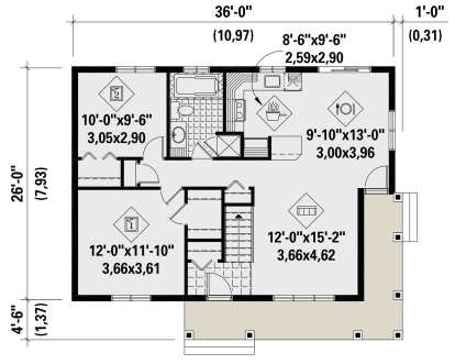 Main Floor  for House Plan #6146-00587