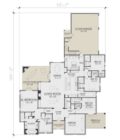 Main Floor  for House Plan #7071-00008