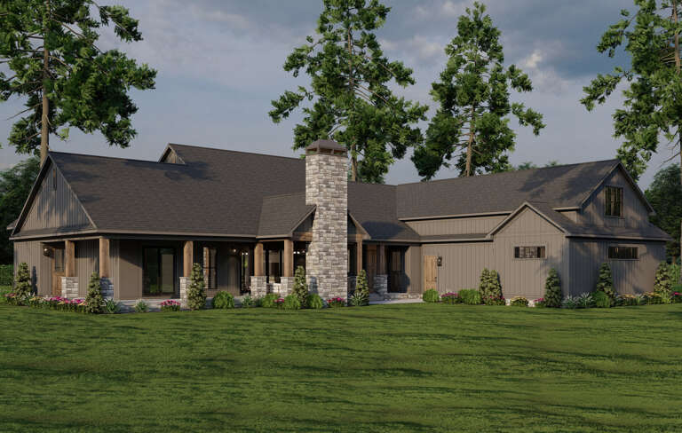 Modern Farmhouse Plan: 2,564 Square Feet, 3 Bedrooms, 3.5 Bathrooms ...