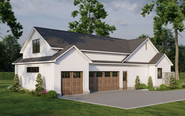 Modern Farmhouse Plan: 2,564 Square Feet, 3 Bedrooms, 3.5 Bathrooms ...