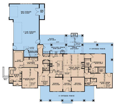 Main Floor  for House Plan #8318-00383