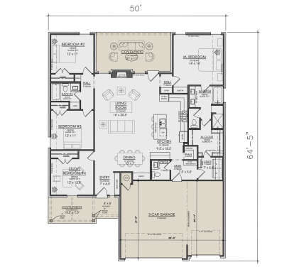 Main Floor  for House Plan #7071-00015