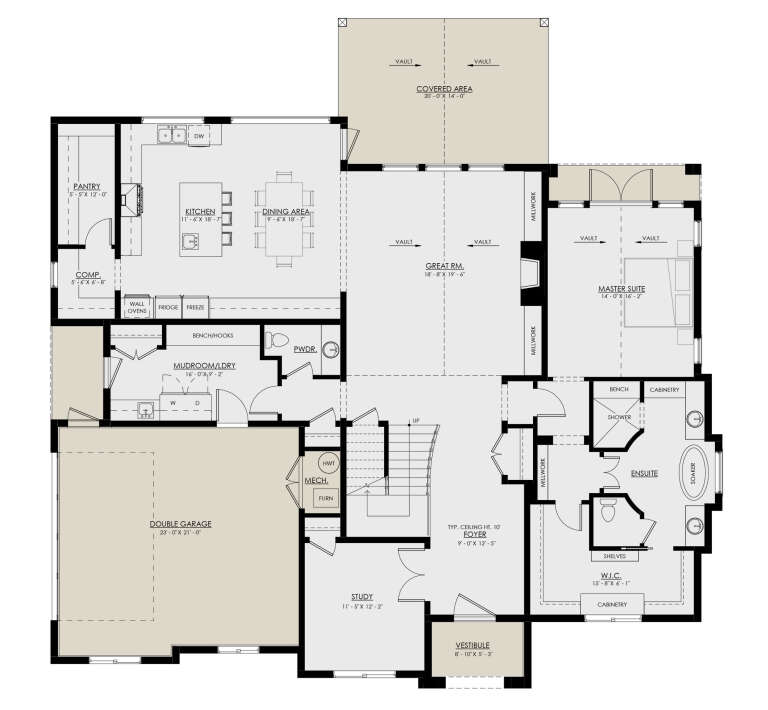 House Plan House Plan #30571 Drawing 1
