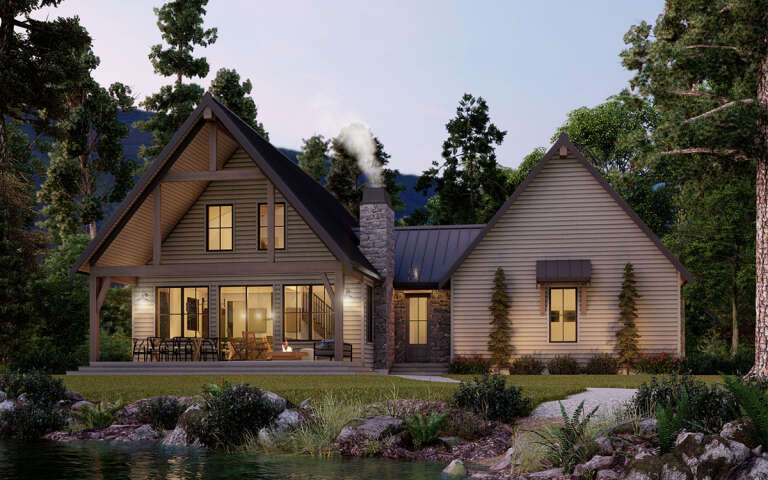 Cottage Plan: 1,662 Square Feet, 2-3 Bedrooms, 2.5 Bathrooms - 8937-00007