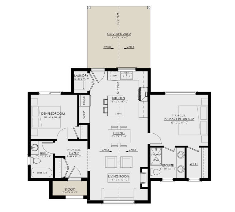House Plan House Plan #30601 Drawing 1
