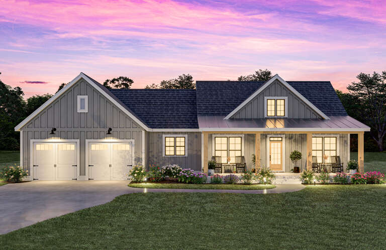 Modern Farmhouse Plan: 1,725 Square Feet, 3 Bedrooms, 2.5 Bathrooms ...