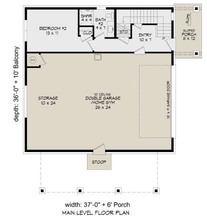 First Floor for House Plan #940-00993