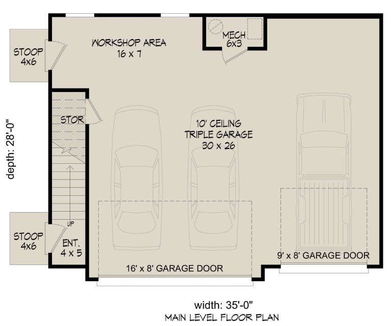 House Plan House Plan #30654 Drawing 1