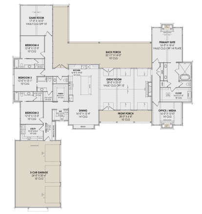 Main Floor  for House Plan #7983-00019