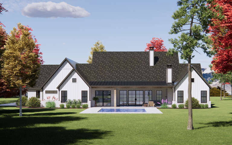 Modern Farmhouse Plan: 3,254 Square Feet, 4 Bedrooms, 4.5 Bathrooms ...