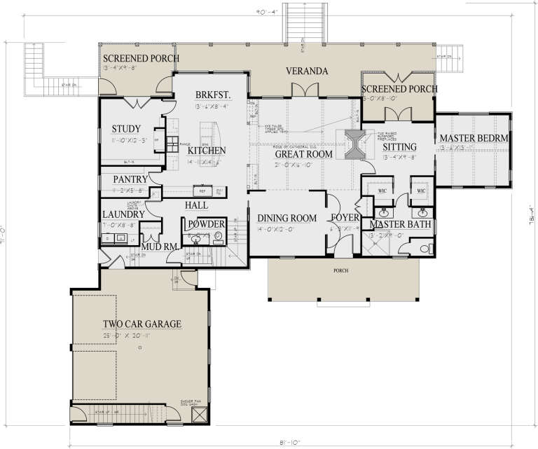 House Plan House Plan #30698 Drawing 1