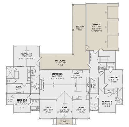 Main Floor  for House Plan #7983-00039
