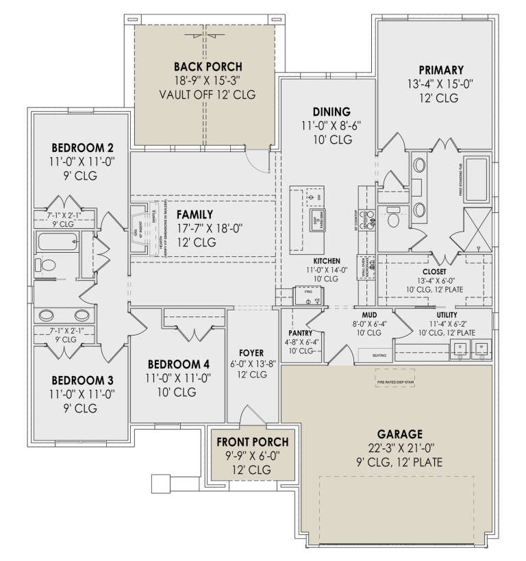 House Plan House Plan #30729 Drawing 1