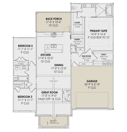 Main Floor  for House Plan #7983-00053