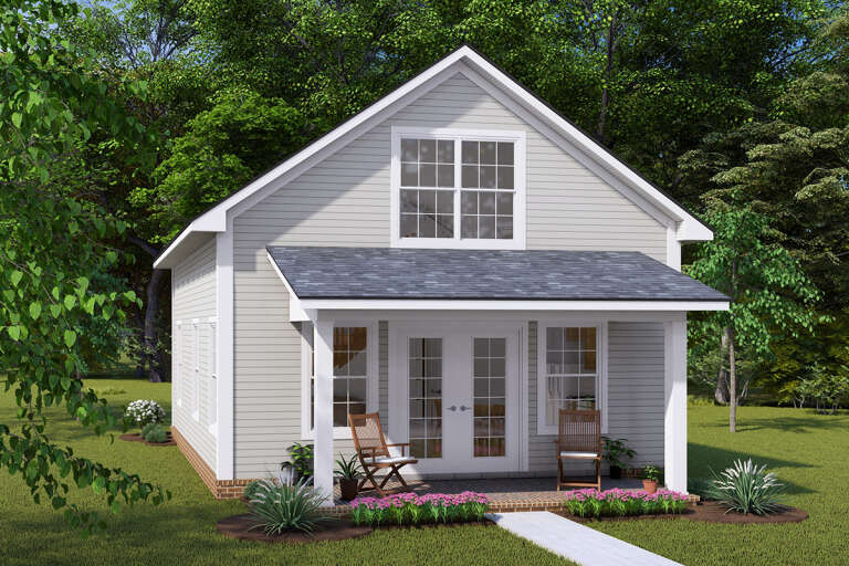 House Plan House Plan #30750 Angled Front Elevation