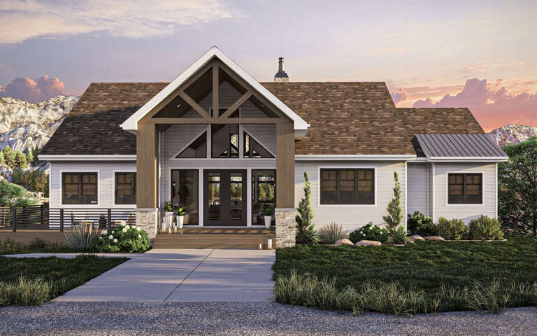 Craftsman Plan: 2,148 Square Feet, 2 Bedrooms, 2.5 Bathrooms - 963-00924