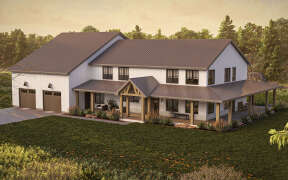 Barn Plan: 3,292 Square Feet, 4 Bedrooms, 2.5 Bathrooms - 963-00937