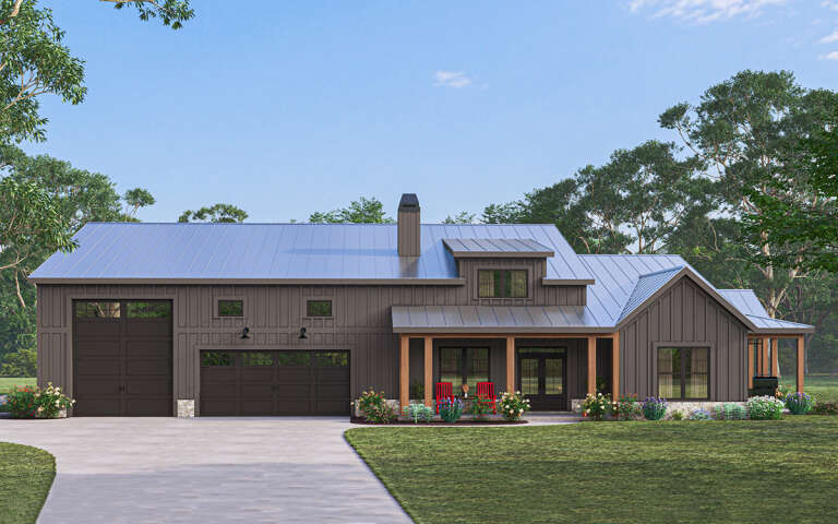House Plan House Plan #30853 Front Elevation 