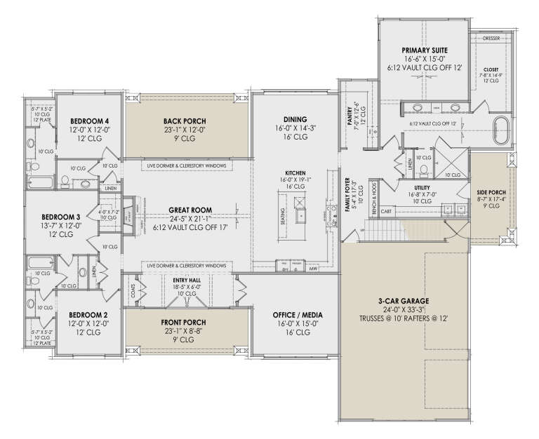 House Plan House Plan #30897 Drawing 1