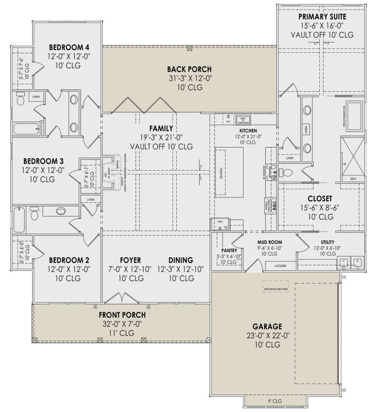 House Plan House Plan #30912 Drawing 1