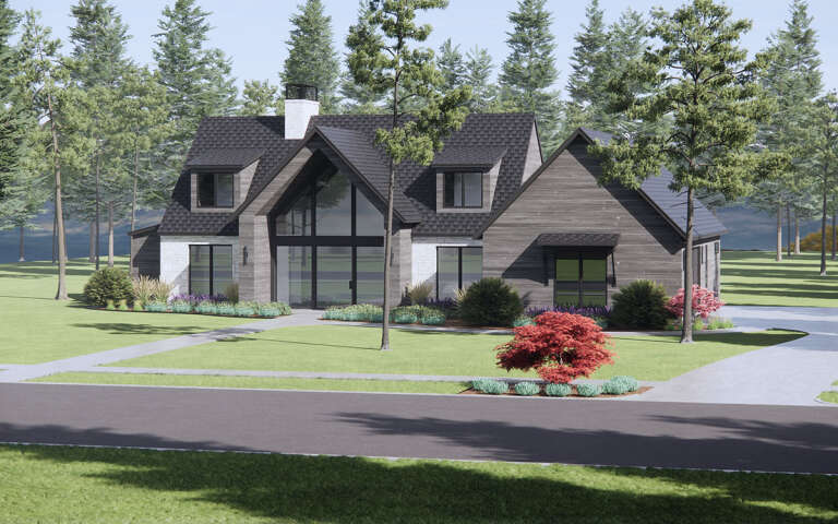 Modern Transitional Plan: 2,524 Square Feet, 4 Bedrooms, 2.5 Bathrooms ...