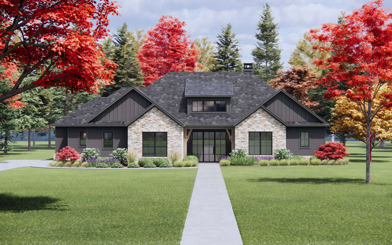 House Plan House Plan #30919 Front Elevation 