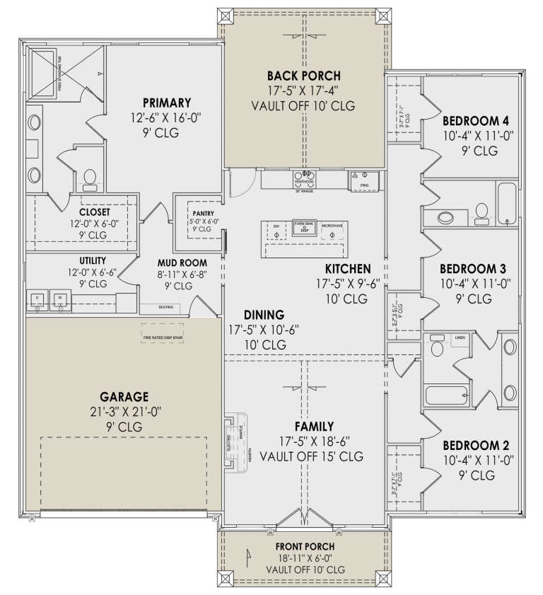 House Plan House Plan #30933 Drawing 1