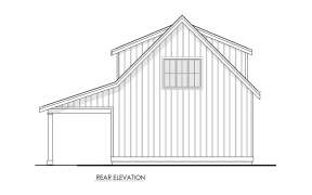 Modern Farmhouse Plan: 873 Square Feet, 2 Bedrooms, 1 Bathroom - 8937-00094