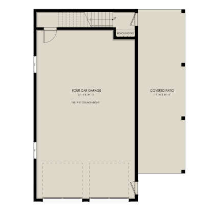 Garage Floor for House Plan #8937-00094