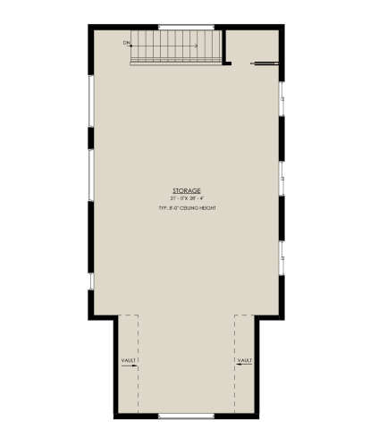Alternate Second Floor Layout for House Plan #8937-00094