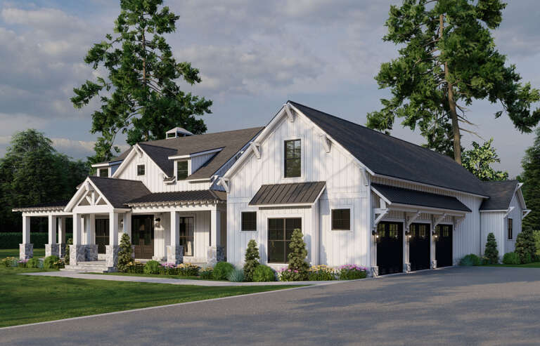 Modern Farmhouse Plan: 2,610 Square Feet, 3 Bedrooms, 2.5 Bathrooms ...