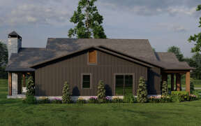 Barn Plan: 2,631 Square Feet, 4 Bedrooms, 2.5 Bathrooms - 8318-00389