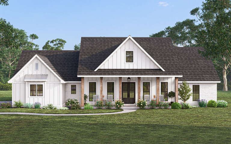 Modern Farmhouse Plan: 2,166 Square Feet, 4 Bedrooms, 2.5 Bathrooms ...