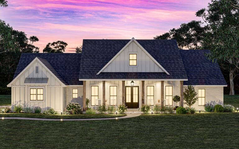 Modern Farmhouse Plan: 2,166 Square Feet, 4 Bedrooms, 2.5 Bathrooms ...