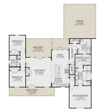 Main Floor  for House Plan #4534-00114