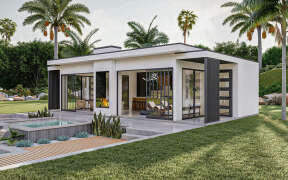 Modern Plan: 610 Square Feet, 1 Bathroom - 963-00973