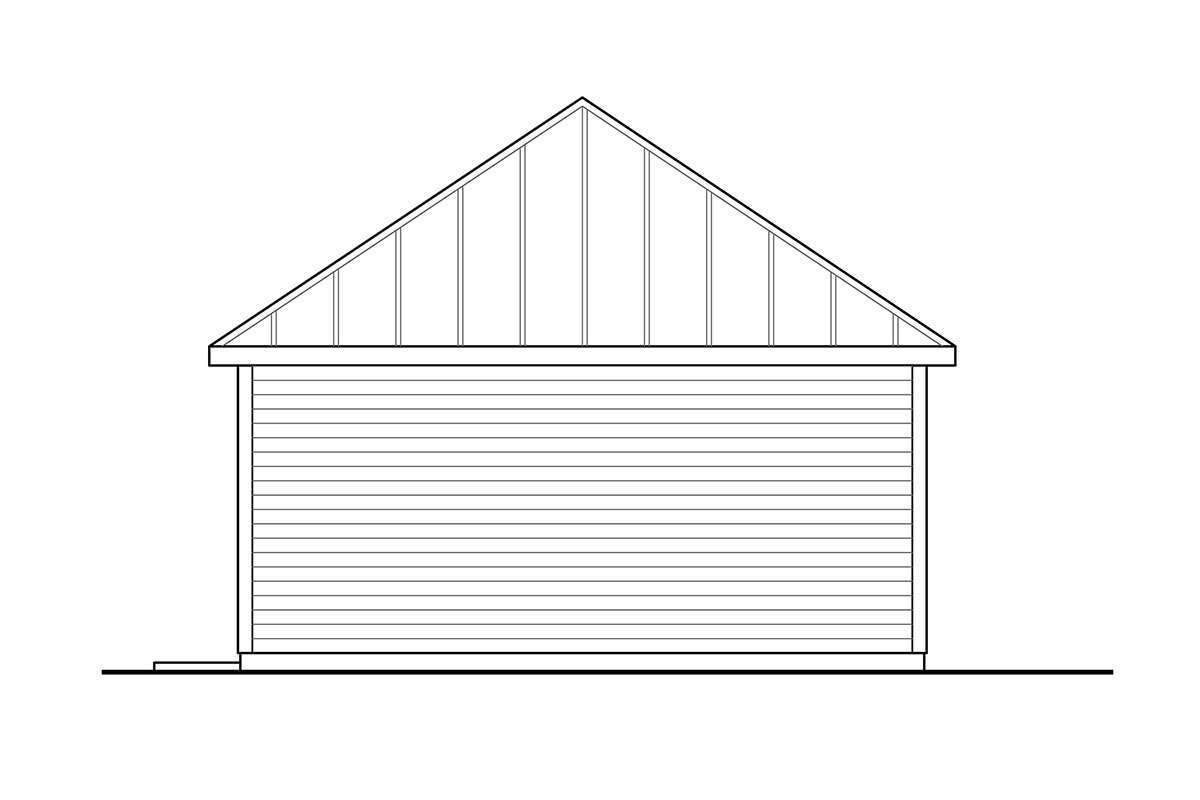 Country Plan: 576 Square Feet, 0.5 Bathroom - 035-01092