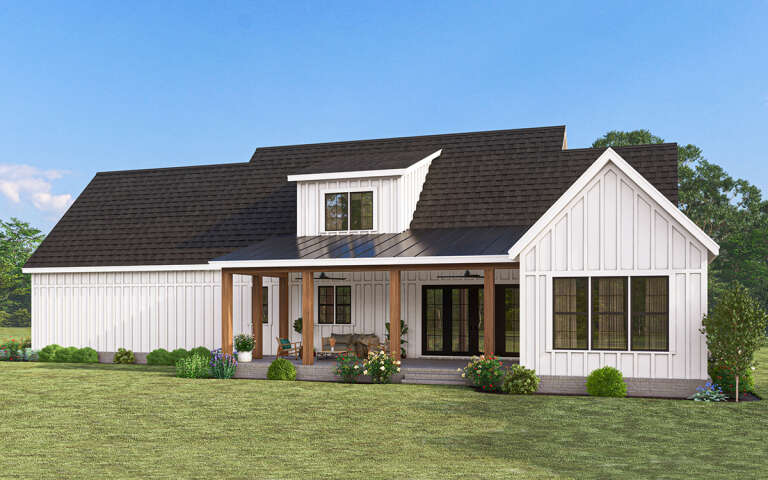 Modern Farmhouse Plan: 2,862 Square Feet, 4-5 Bedrooms, 3.5 Bathrooms 