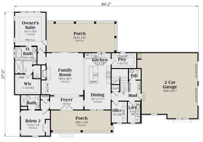 Main Floor  for House Plan #009-00400