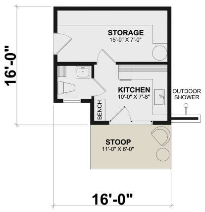 Main Floor  for House Plan #034-01374