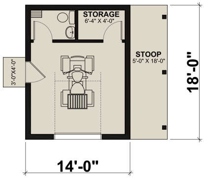 Main Floor  for House Plan #034-01376