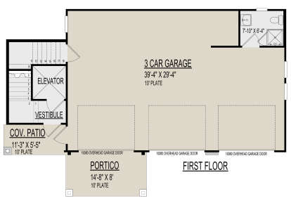 First Floor for House Plan #9300-00097