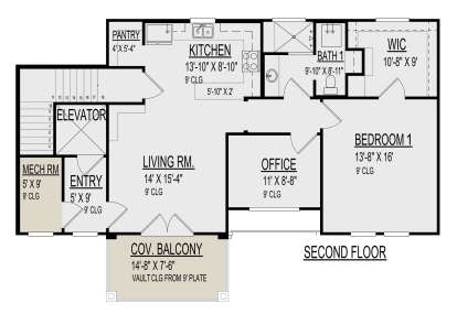 Main Floor for House Plan #9300-00097
