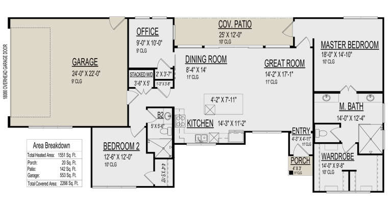 House Plan House Plan #31182 Drawing 1