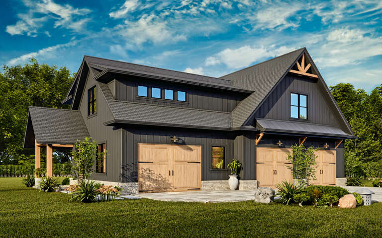 Modern Farmhouse Plan: 1,544 Square Feet, 1 Bedroom, 1 Bathroom - 699-00383